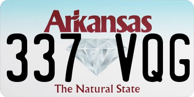 AR license plate 337VQG