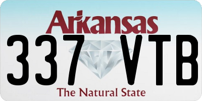 AR license plate 337VTB