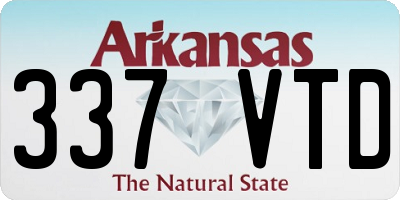 AR license plate 337VTD