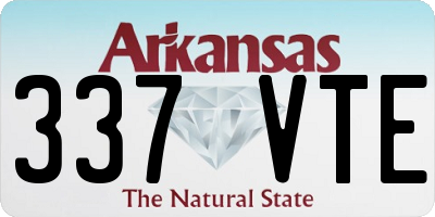 AR license plate 337VTE