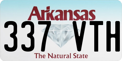 AR license plate 337VTH