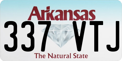 AR license plate 337VTJ