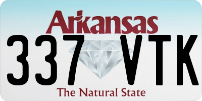 AR license plate 337VTK