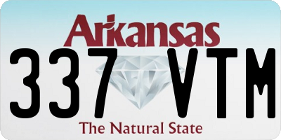 AR license plate 337VTM