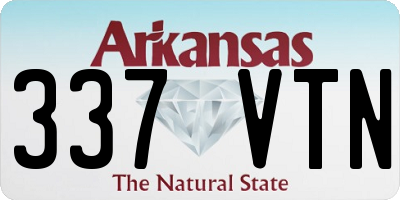AR license plate 337VTN