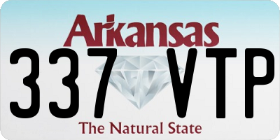 AR license plate 337VTP
