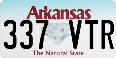 AR license plate 337VTR