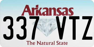 AR license plate 337VTZ