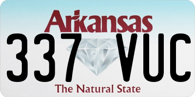 AR license plate 337VUC