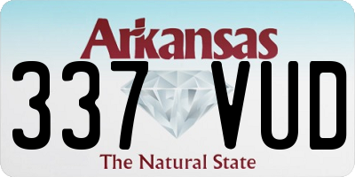 AR license plate 337VUD