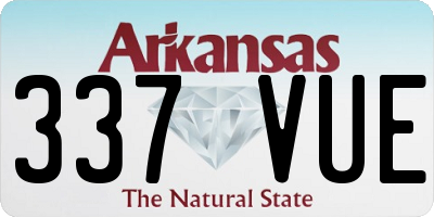 AR license plate 337VUE