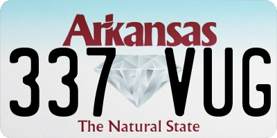 AR license plate 337VUG