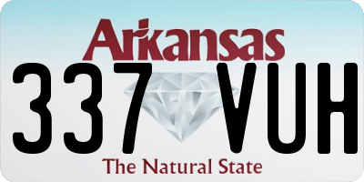 AR license plate 337VUH