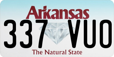AR license plate 337VUO