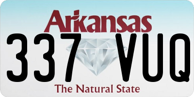 AR license plate 337VUQ