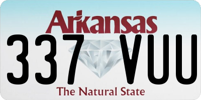 AR license plate 337VUU