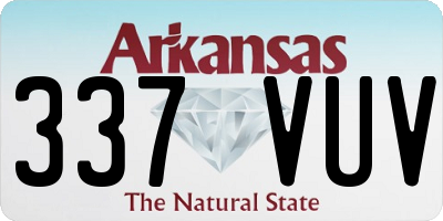 AR license plate 337VUV