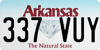 AR license plate 337VUY