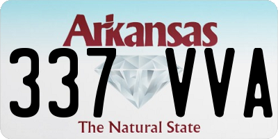 AR license plate 337VVA