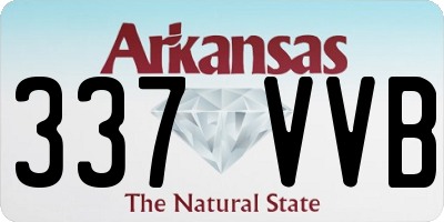 AR license plate 337VVB