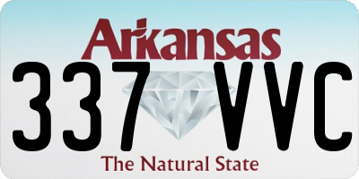 AR license plate 337VVC