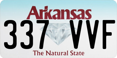 AR license plate 337VVF