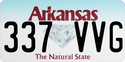 AR license plate 337VVG