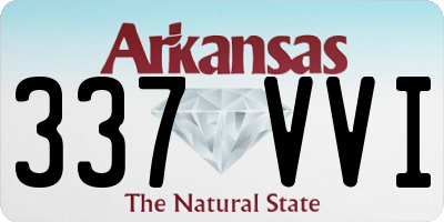 AR license plate 337VVI