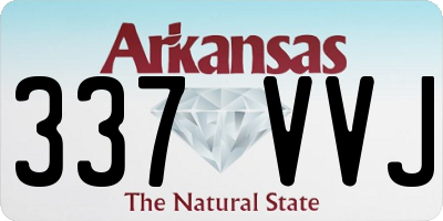 AR license plate 337VVJ