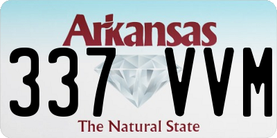 AR license plate 337VVM