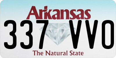 AR license plate 337VVO