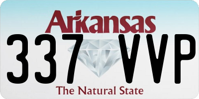 AR license plate 337VVP