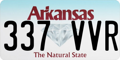 AR license plate 337VVR