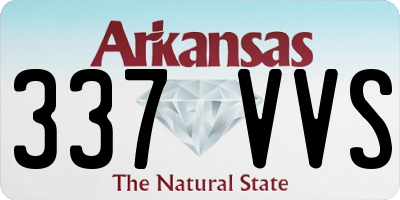 AR license plate 337VVS