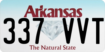 AR license plate 337VVT