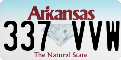 AR license plate 337VVW