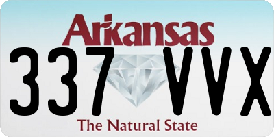 AR license plate 337VVX
