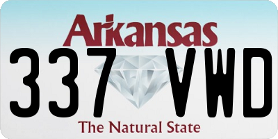 AR license plate 337VWD