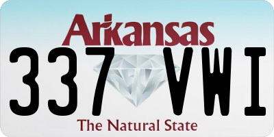 AR license plate 337VWI