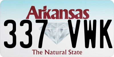 AR license plate 337VWK