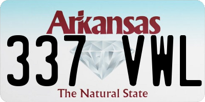 AR license plate 337VWL