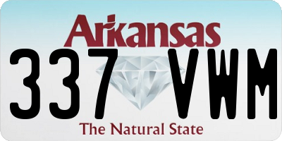 AR license plate 337VWM