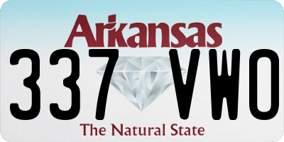 AR license plate 337VWO