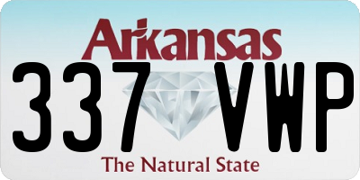 AR license plate 337VWP