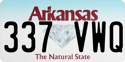 AR license plate 337VWQ