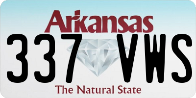 AR license plate 337VWS