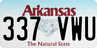 AR license plate 337VWU