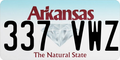 AR license plate 337VWZ