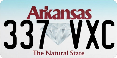 AR license plate 337VXC