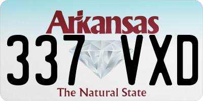 AR license plate 337VXD